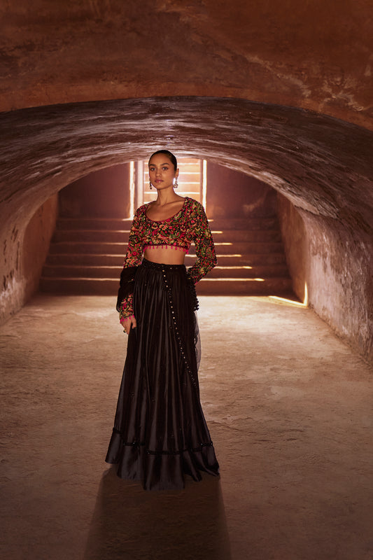 Tapestry Blouse Lehenga Dupatta set