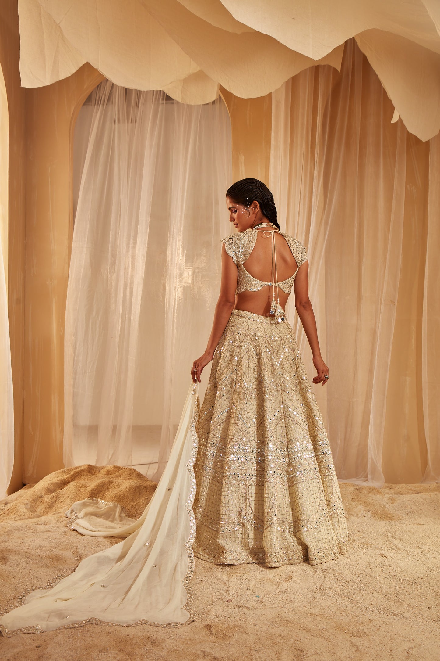 MINT GREEN BRIDAL LEHENGA SET