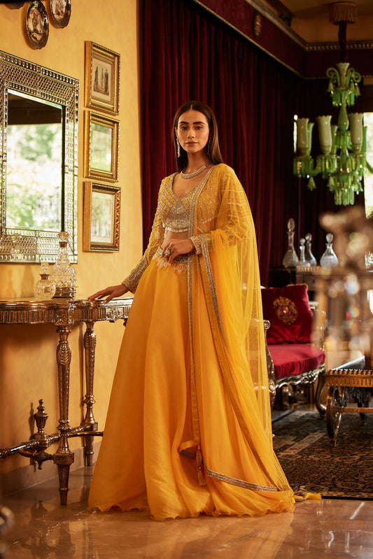 Yellow Lehenga Set