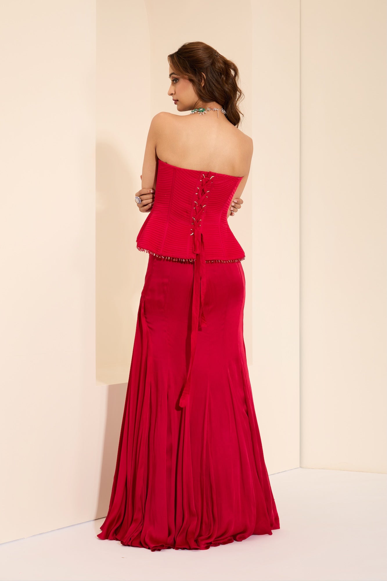 Berry Luxe Corset & Drape