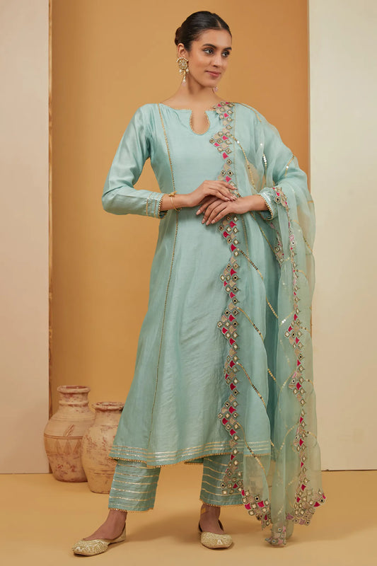 BLUE KURTA SET