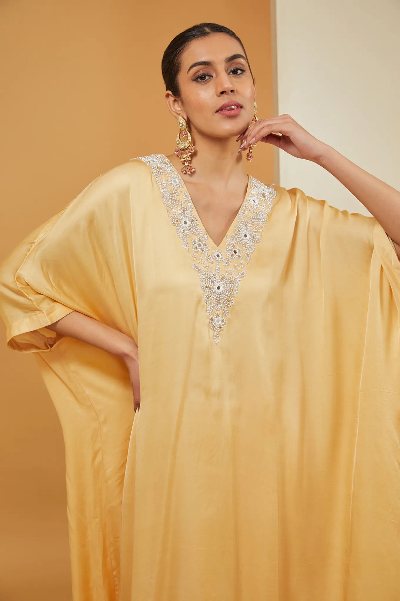 YELLOW KAFTAN SET