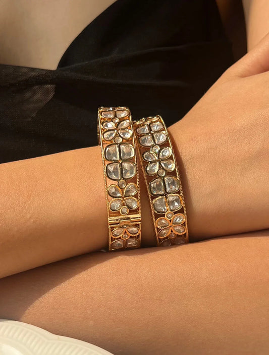 NEHALI SP Stone Faux Polki Bangle