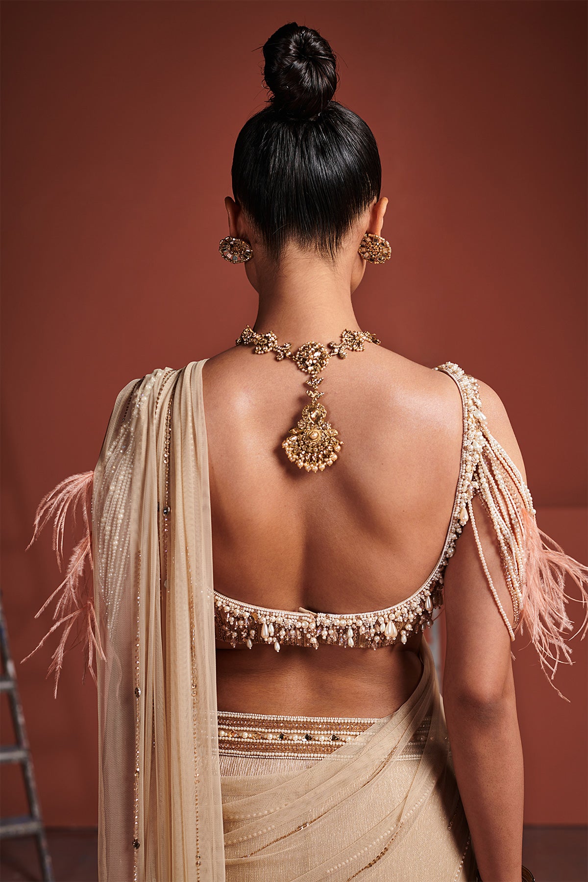 Gold Shimmer Saree