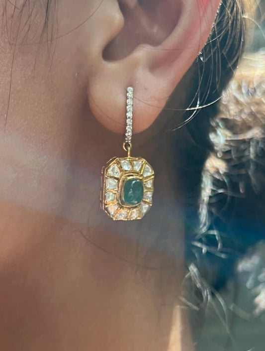 Sohini Empress Square SP Silver EARRINGSSs