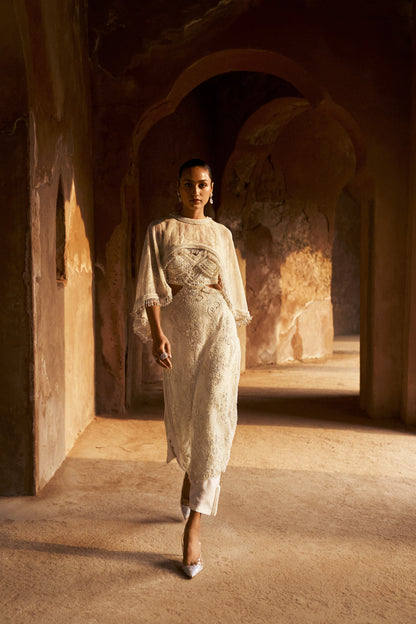 STARLIGHT KURTA AND CAPE SET