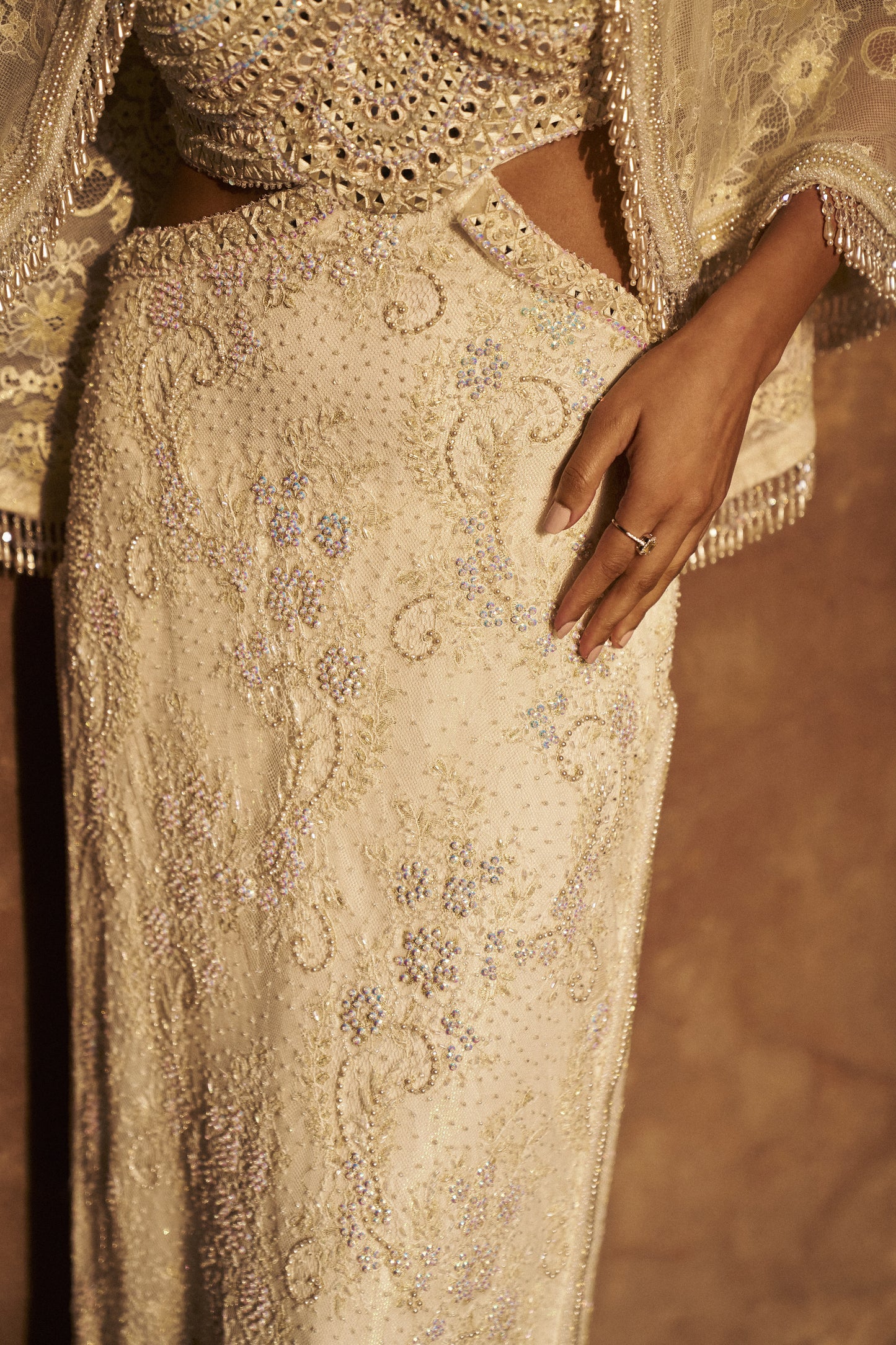 STARLIGHT KURTA AND CAPE SET