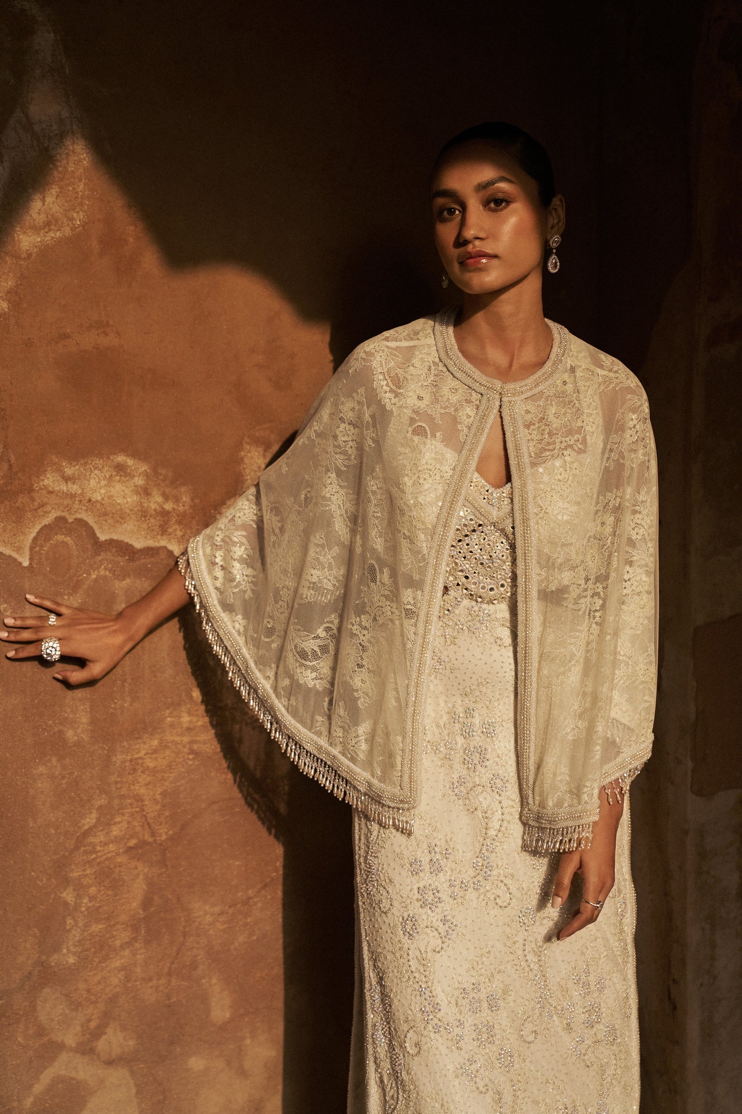 STARLIGHT KURTA AND CAPE SET
