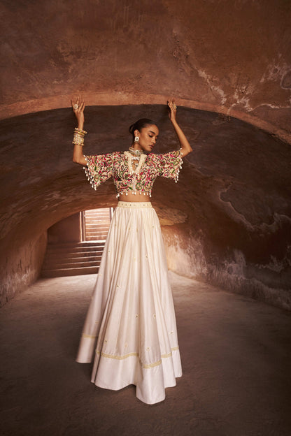 Desert Rose Blouse Lehenga Set