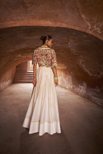 Desert Rose Blouse Lehenga Set