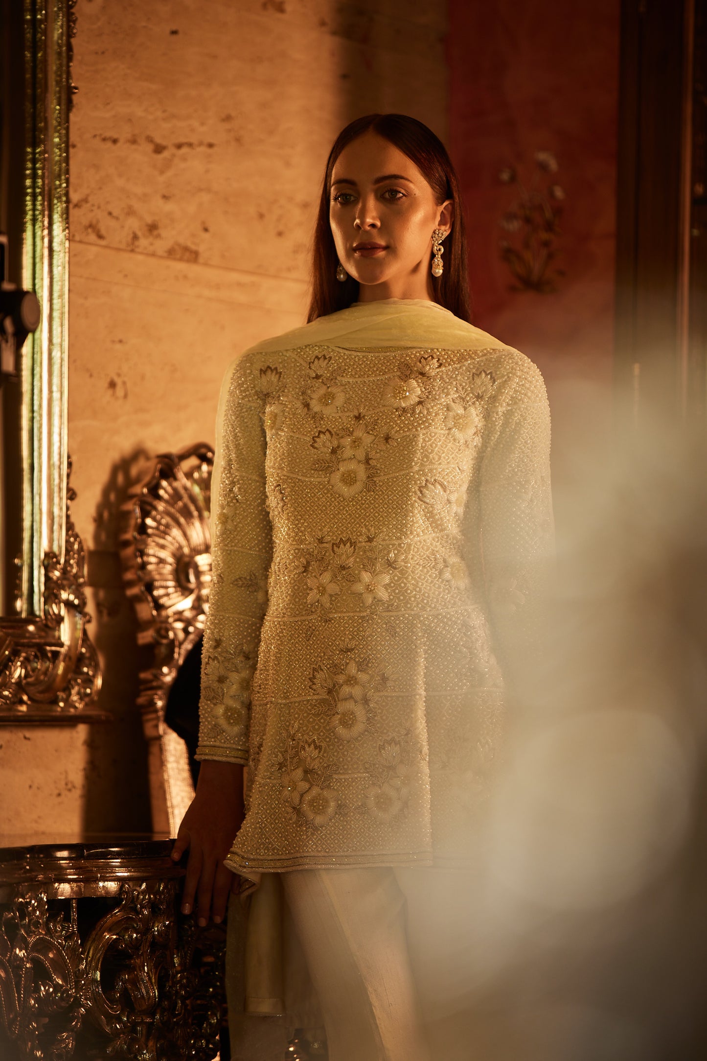 IVORY KURTA SET