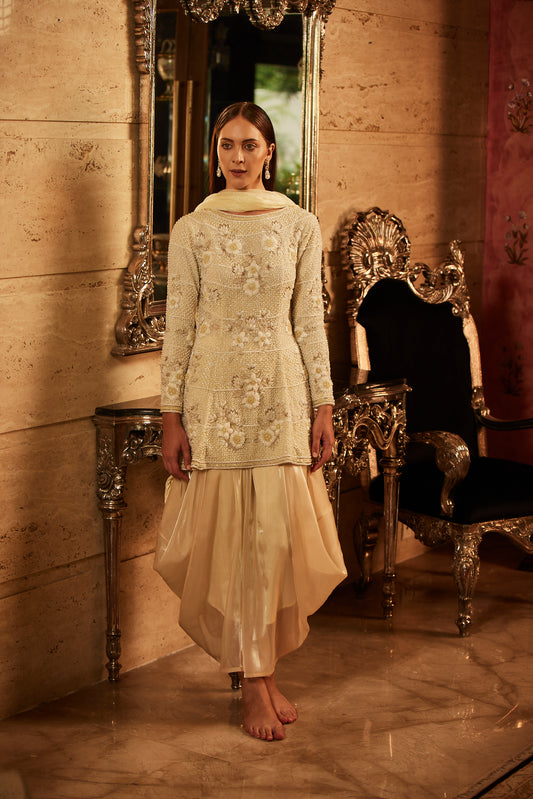 IVORY KURTA SET