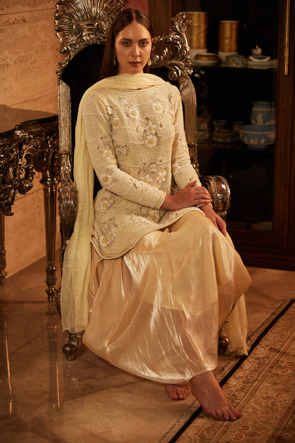 IVORY KURTA SET