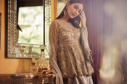 Grey Lehenga Set