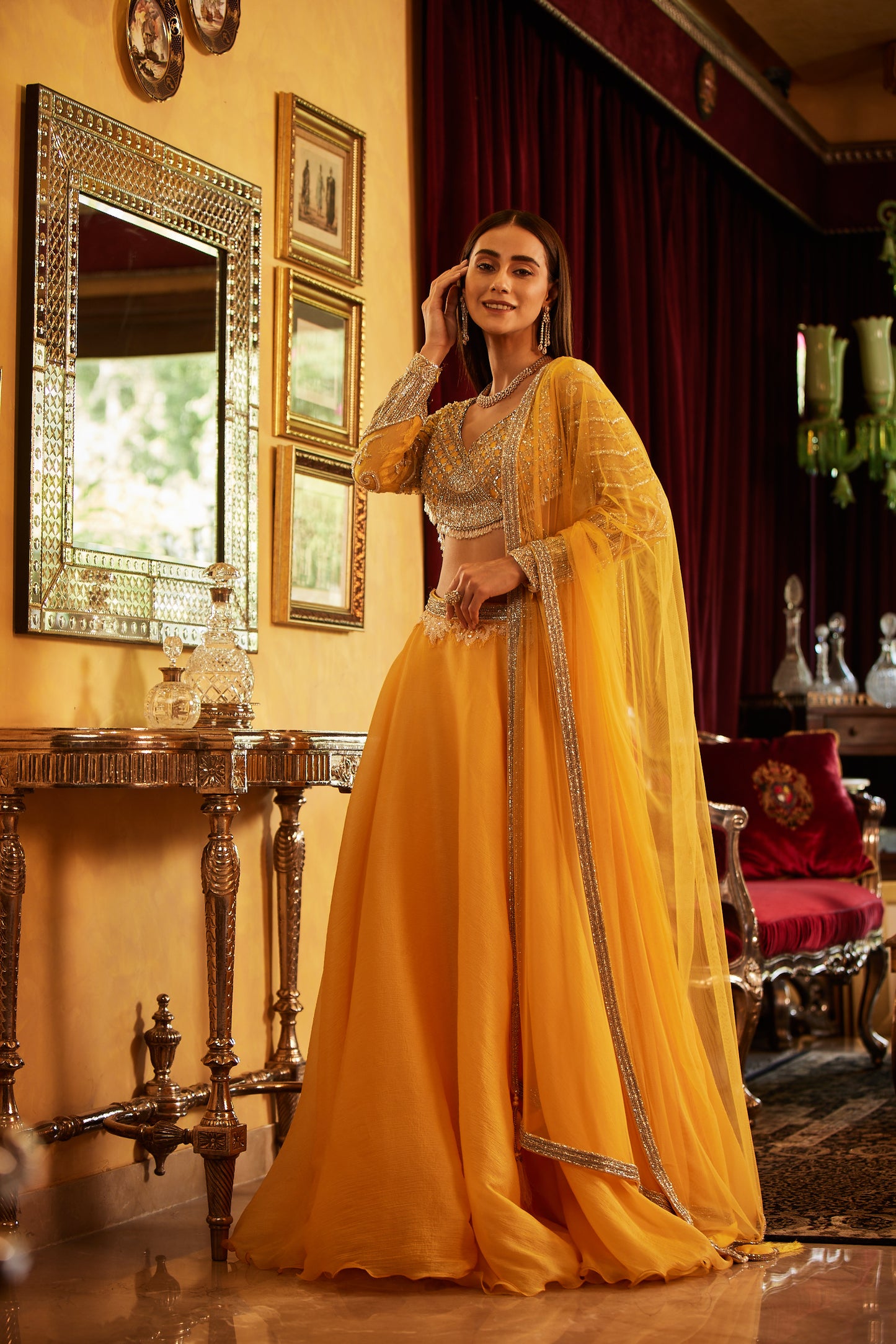 Yellow Lehenga Set
