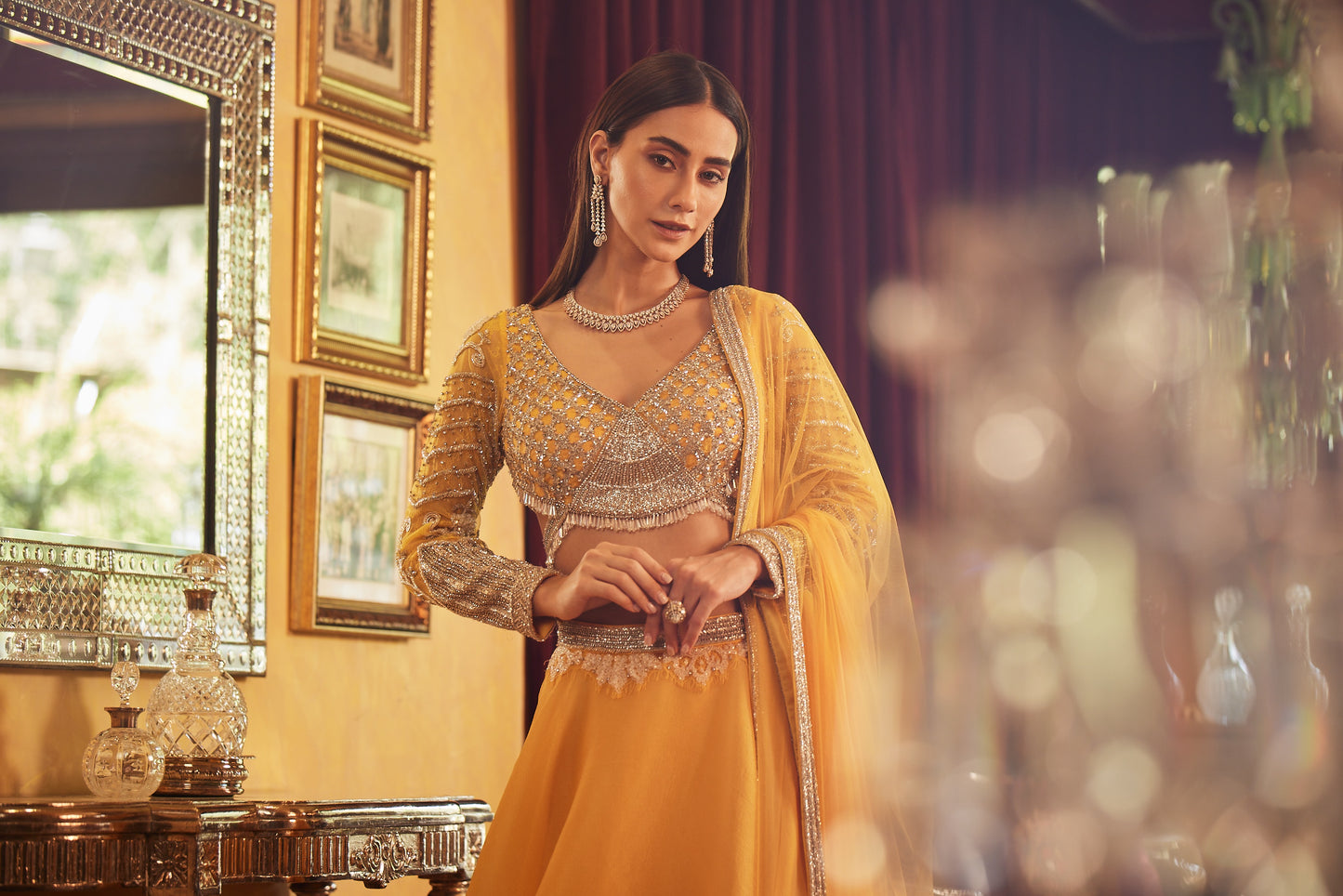Yellow Lehenga Set