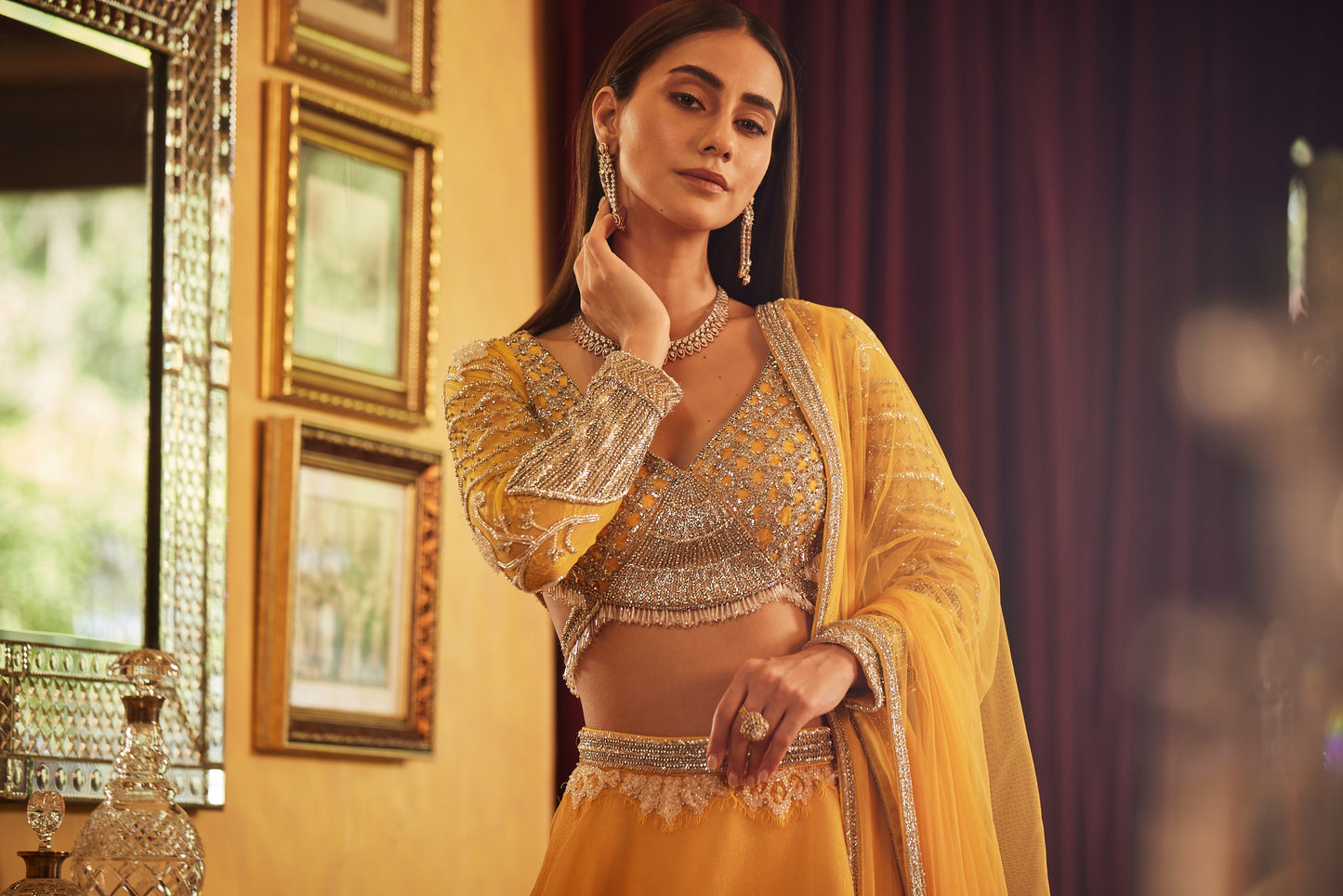 Yellow Lehenga Set