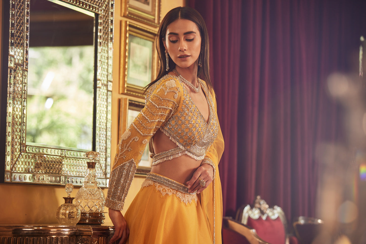 Yellow Lehenga Set