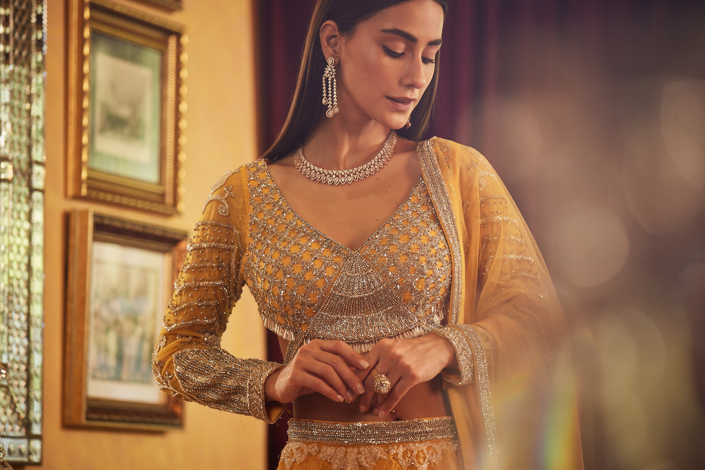 Yellow Lehenga Set