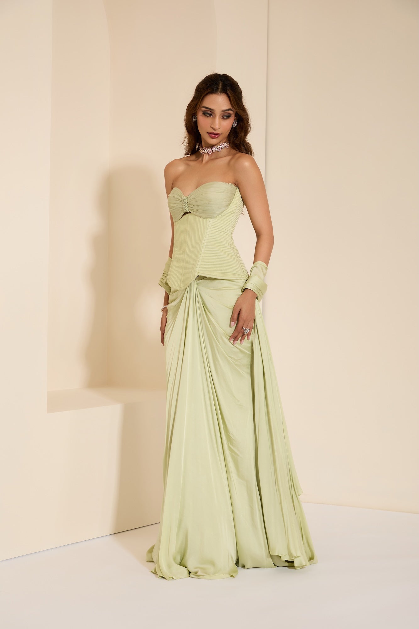 Mint Muse Corset & Drape
