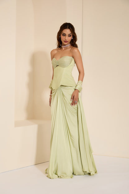 Mint Muse Corset & Drape