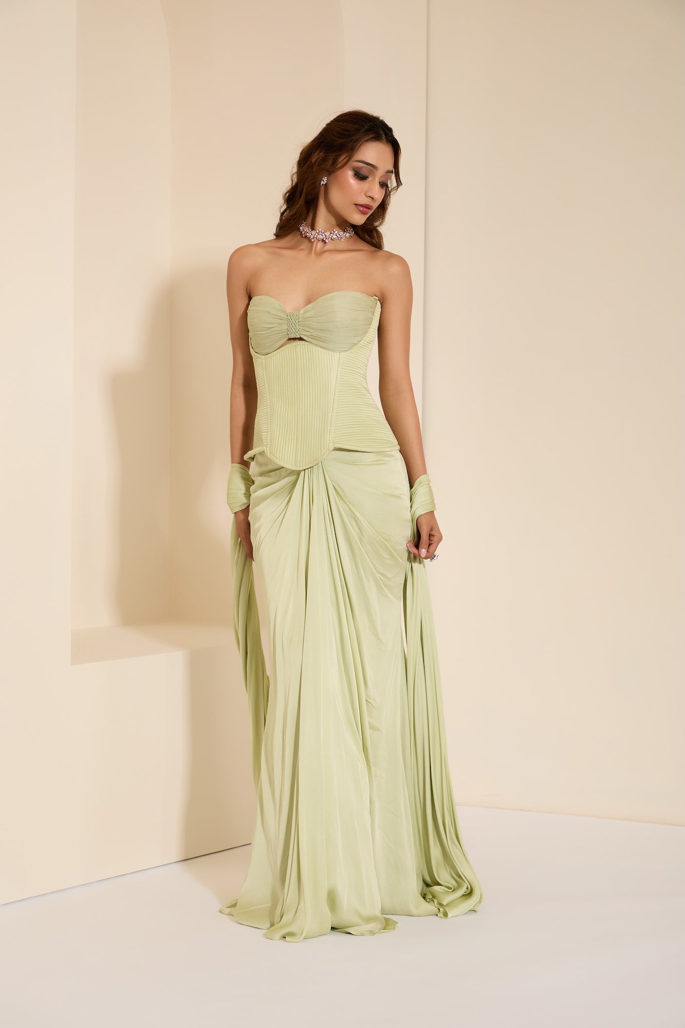 Mint Muse Corset & Drape