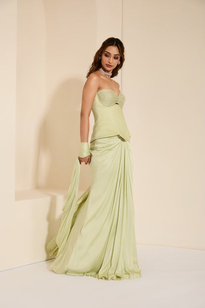 Mint Muse Corset & Drape