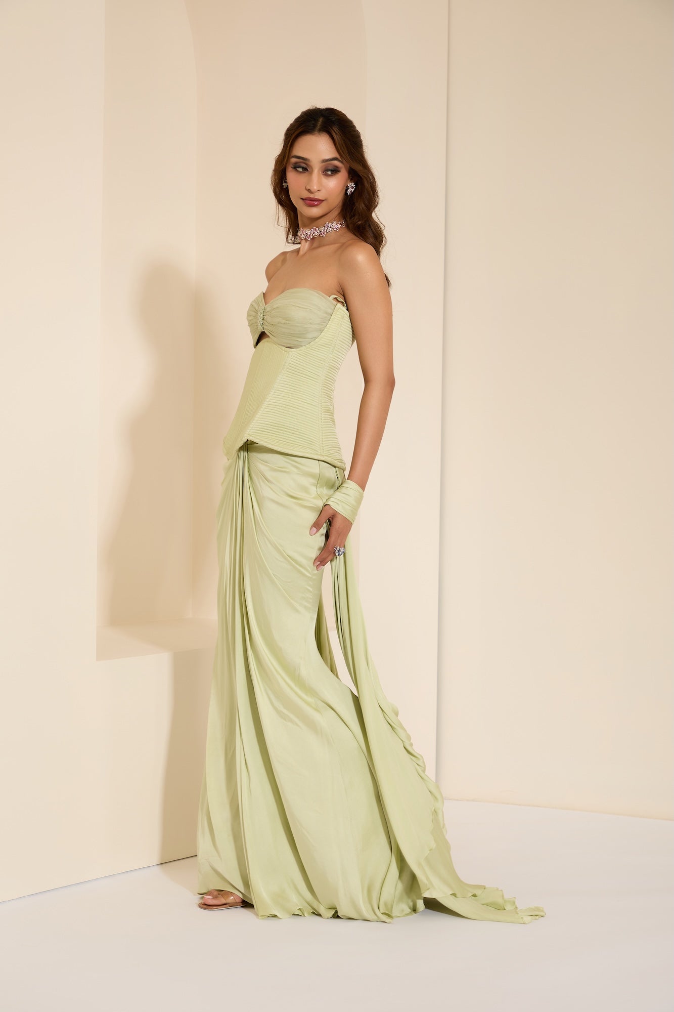 Mint Muse Corset & Drape