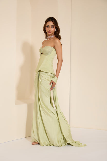 Mint Muse Corset & Drape