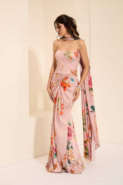 Lavender Mist Corset & Drape