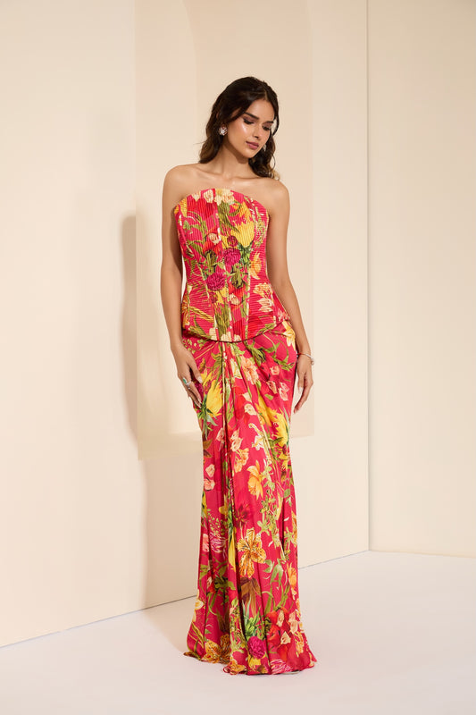 Cherry Bliss Corset & Drape