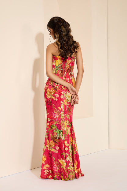 Cherry Bliss Corset & Drape