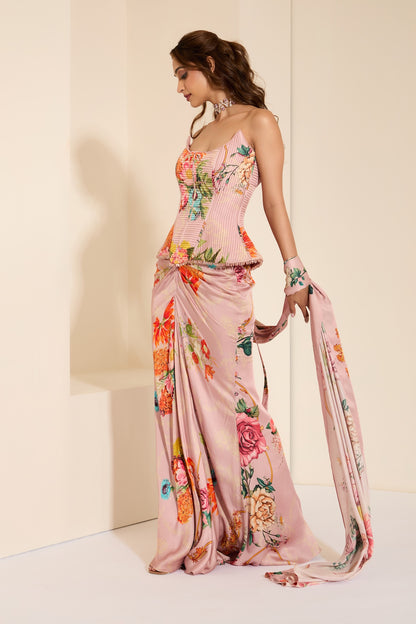 Periwinkle Glow Corset & Drape