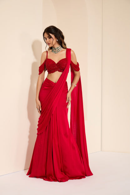 Scarlett Petal Bustier & Drape