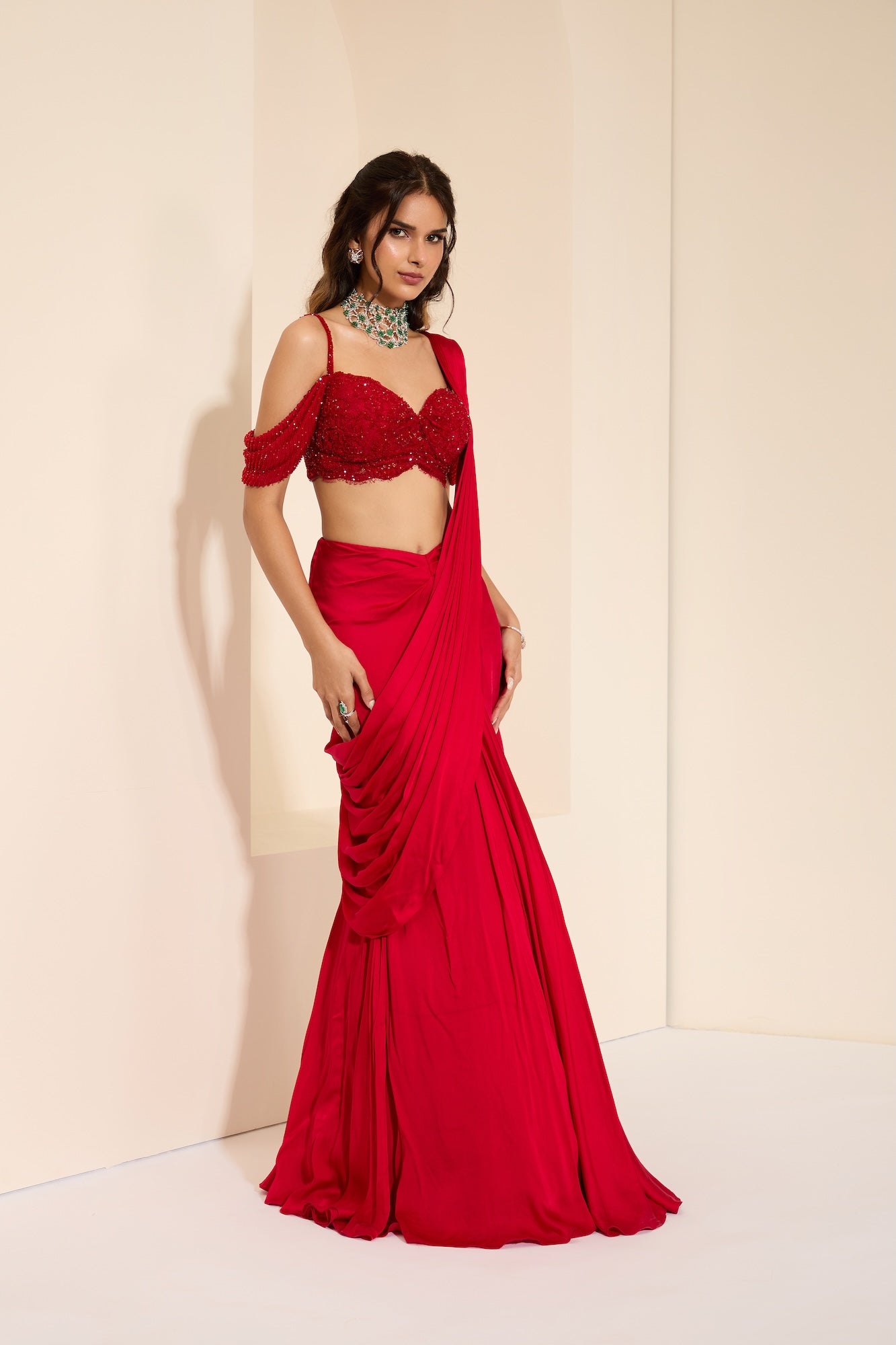 Scarlett Petal Bustier & Drape