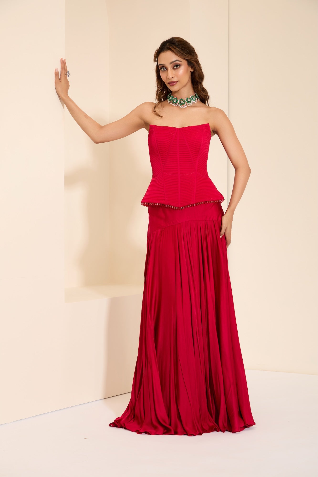 Berry Luxe Corset & Drape