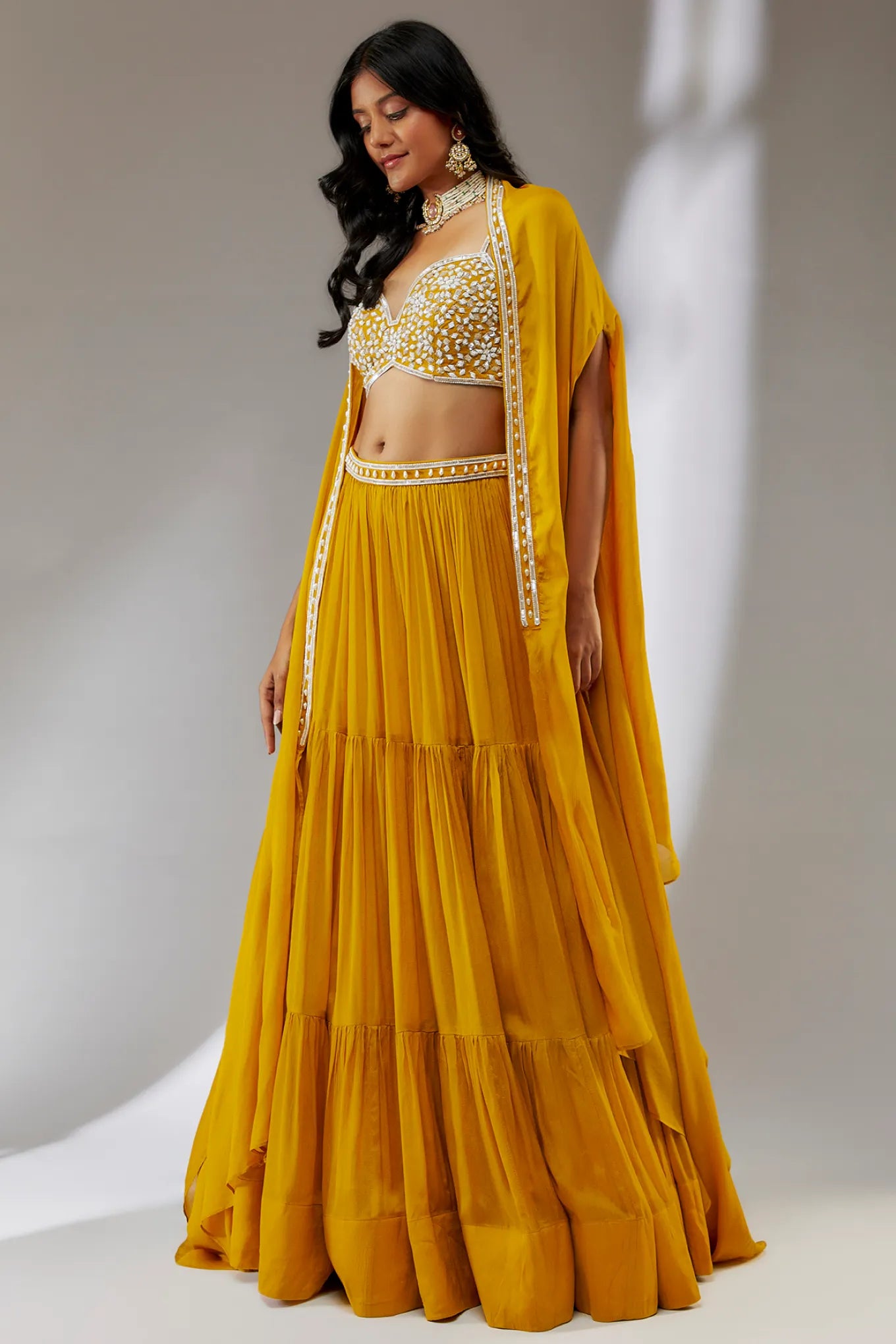 CHIFFON LEHANGA SET