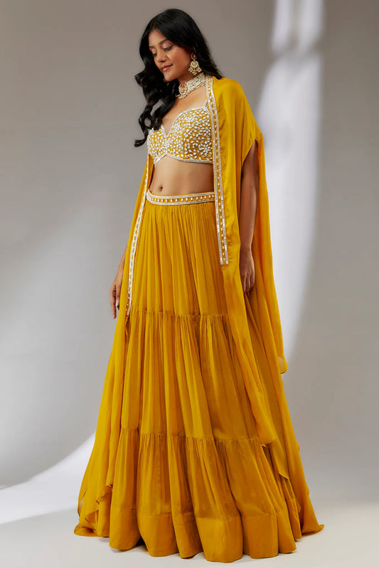 CHIFFON LEHANGA SET