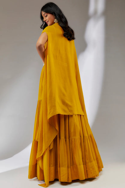 CHIFFON LEHANGA SET