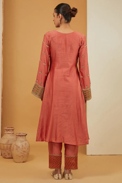 Rust Kurta set