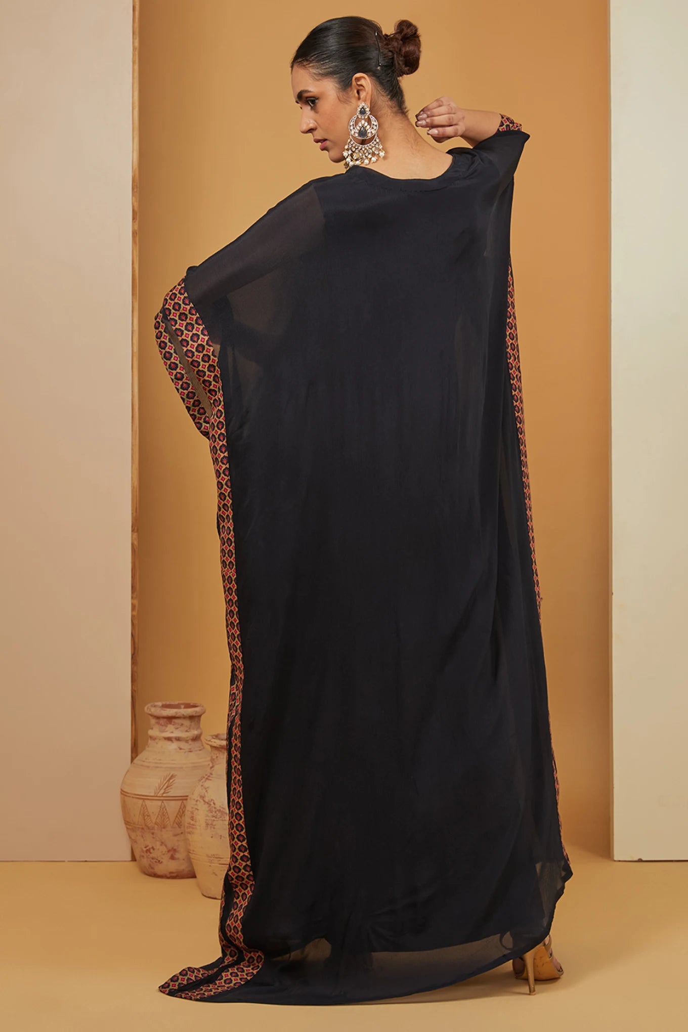 BLACK KAFTAN SET