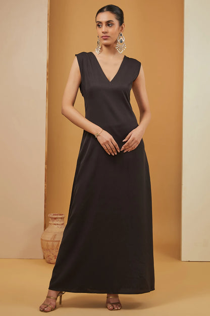 BLACK KAFTAN SET