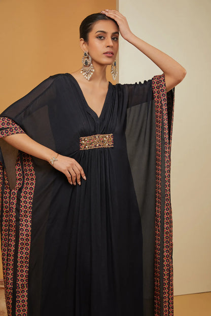 BLACK KAFTAN SET