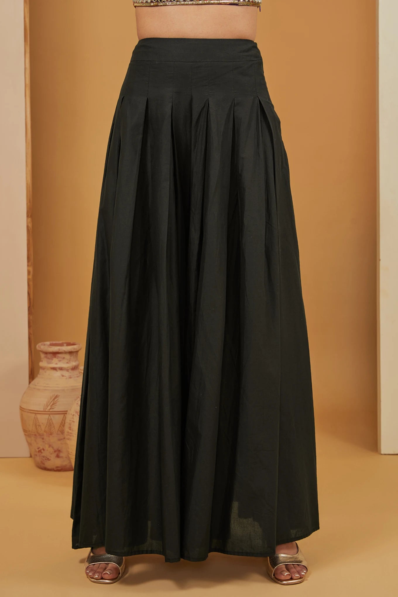 BLACK SHARARA SET