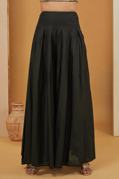 BLACK SHARARA SET