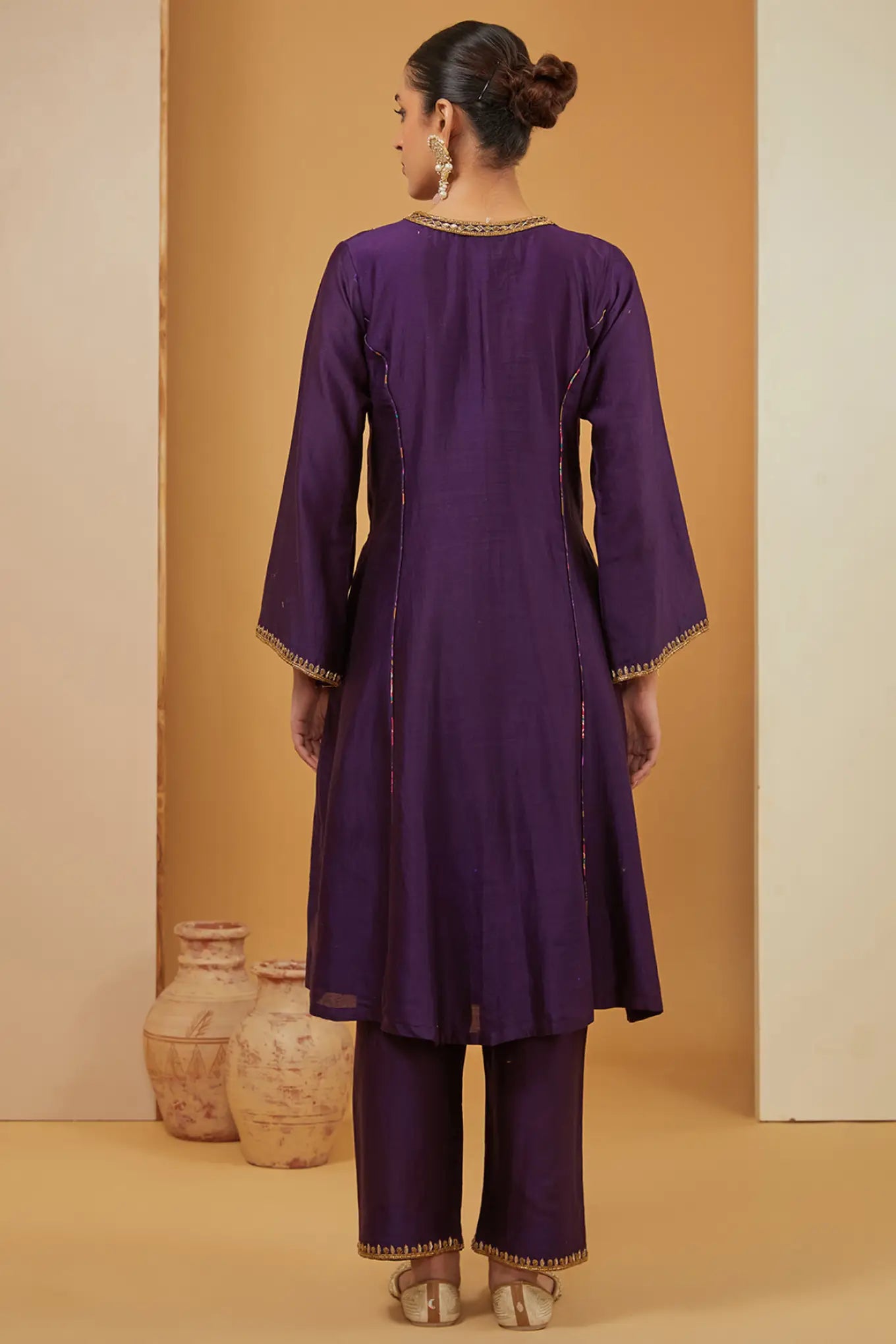PURPLE KURTA SET