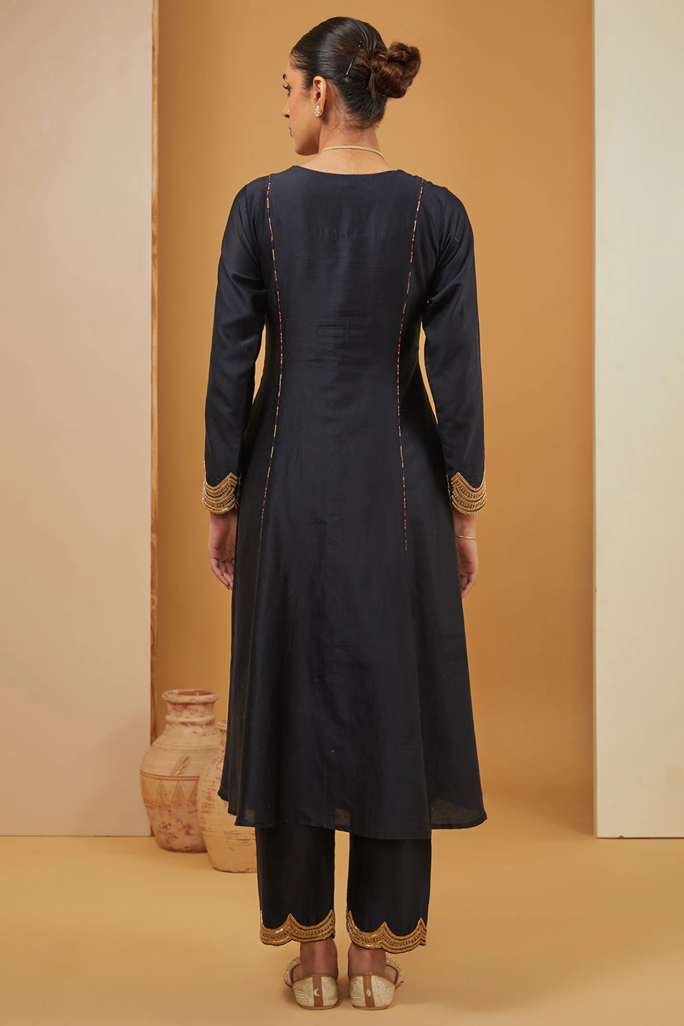 BLACK KURTA SET
