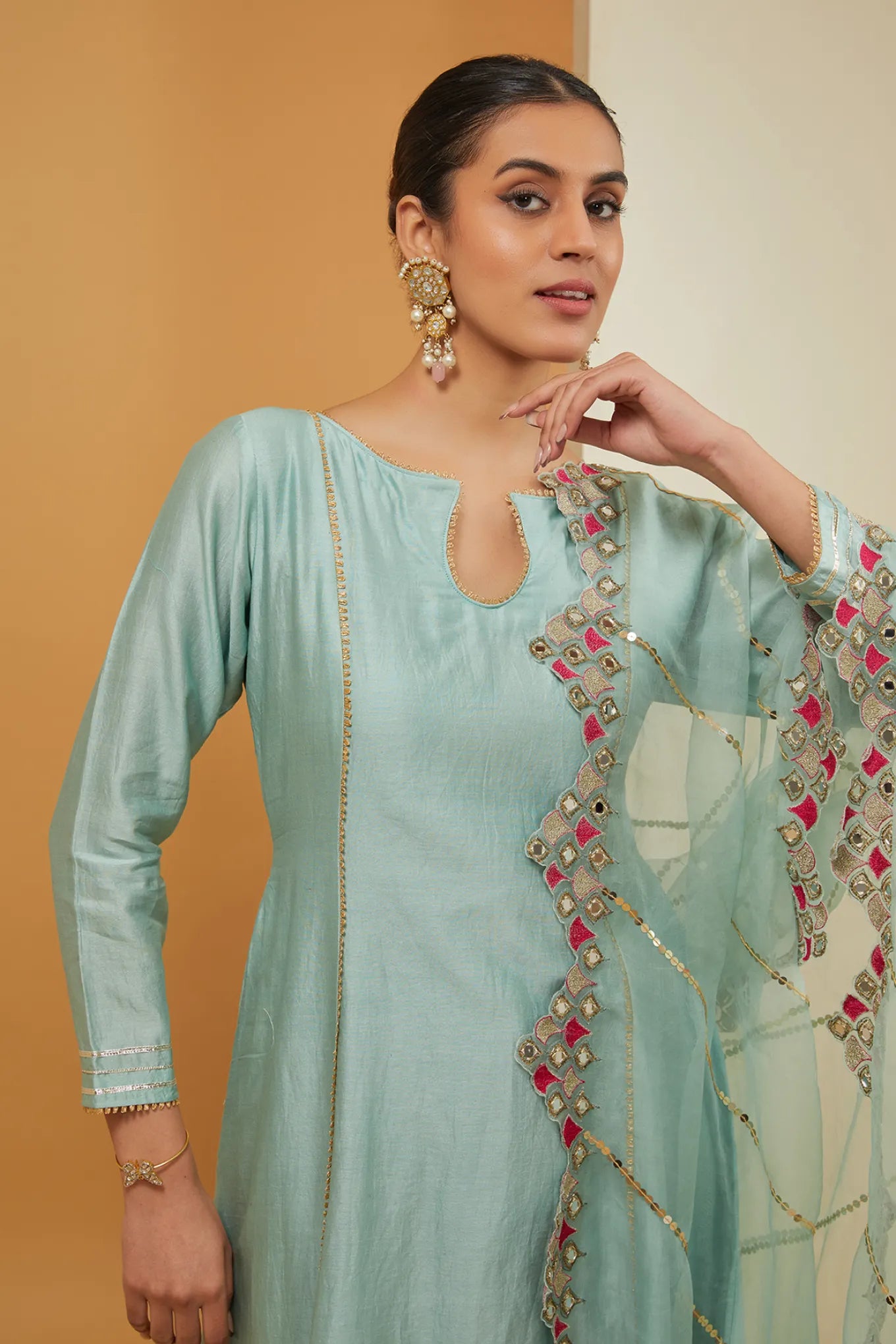 BLUE KURTA SET