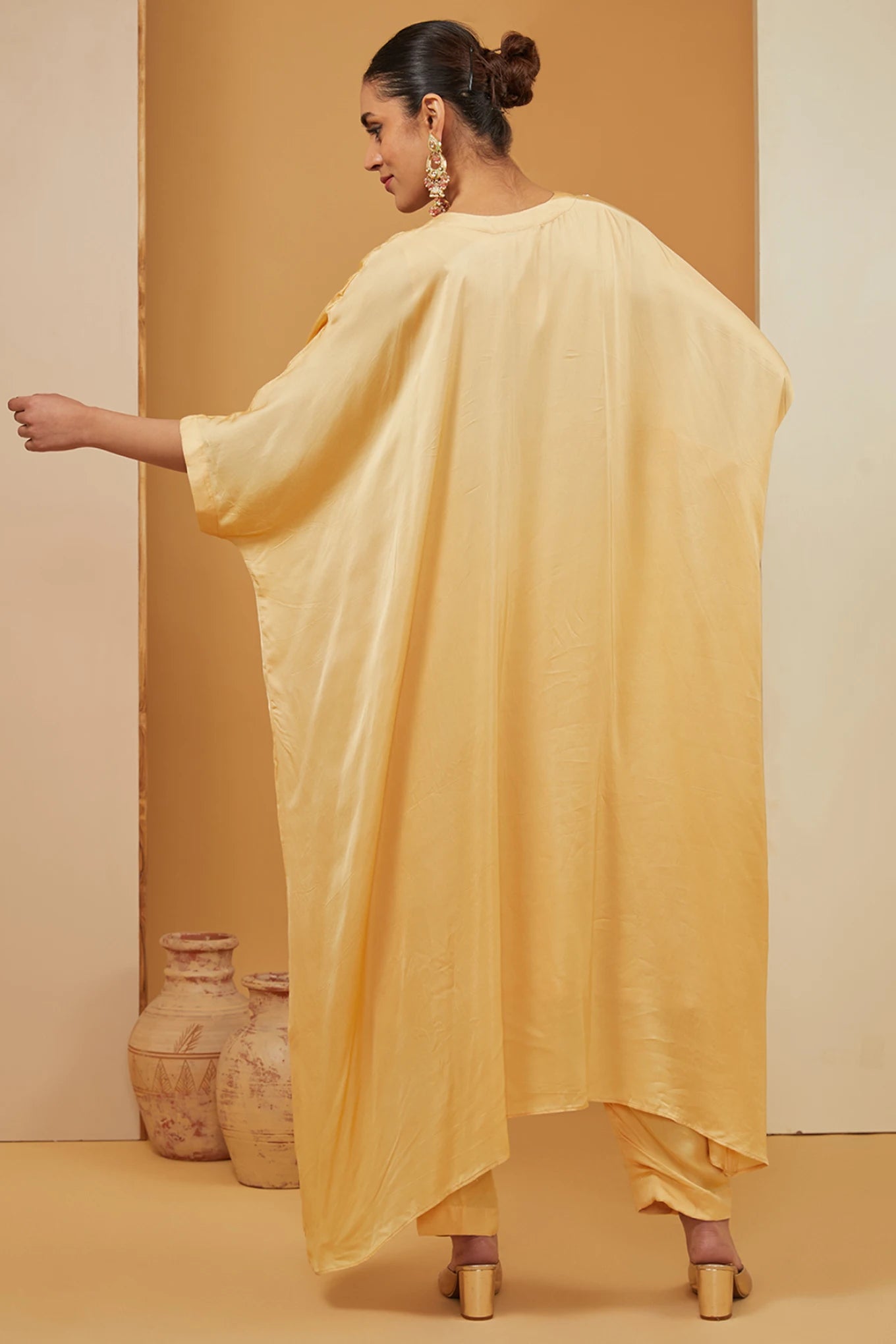 YELLOW KAFTAN SET