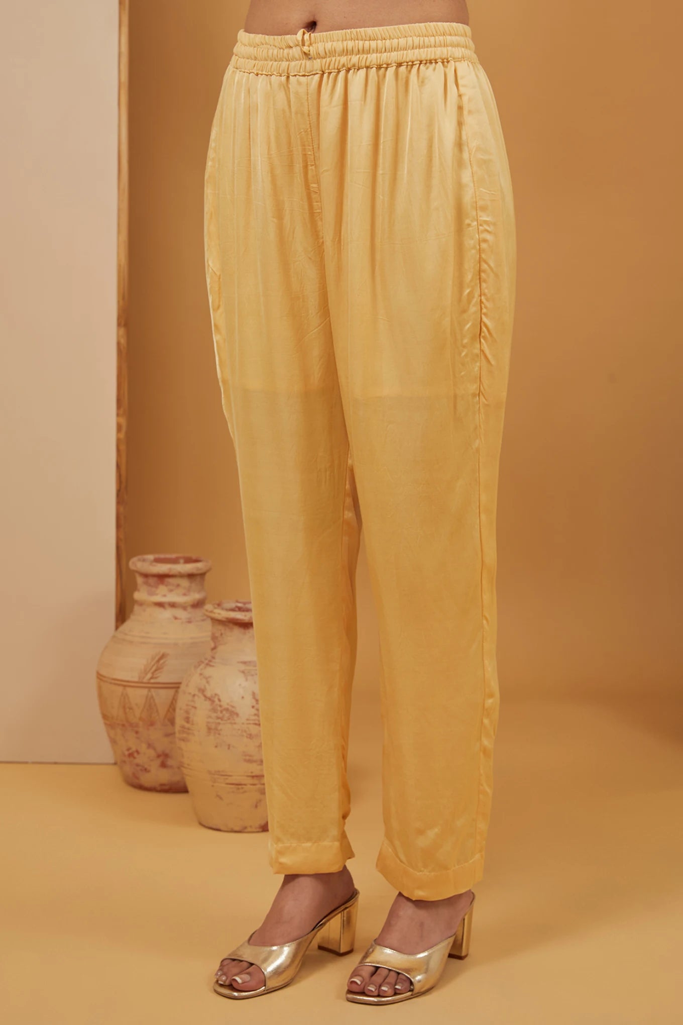 YELLOW KAFTAN SET